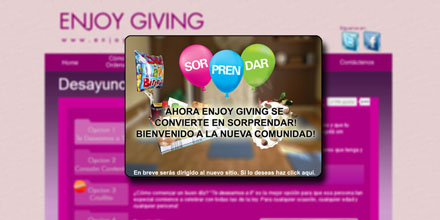 Enjoy Giving a SorPrenDar desayuno a domicilio